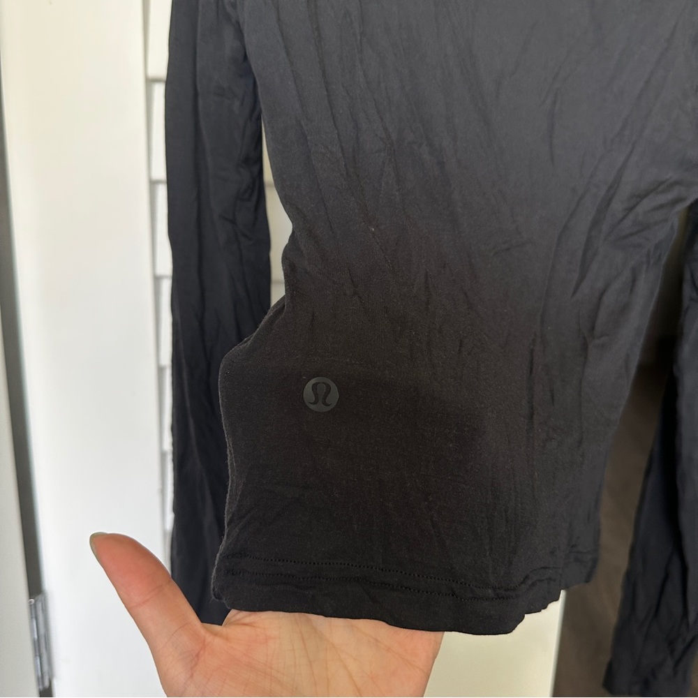 lululemon athletica Black Long Sleeve Twist Front Top - Picture 11 of 11